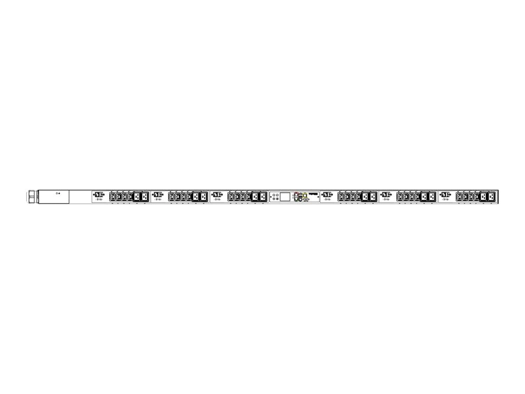 Raritan Dominion PX PX3-5905V-V2K1 - Power distribution unit (rack-mountable) - AC 208 V - 20000 VA - 3-phase 4 Wire delta -
