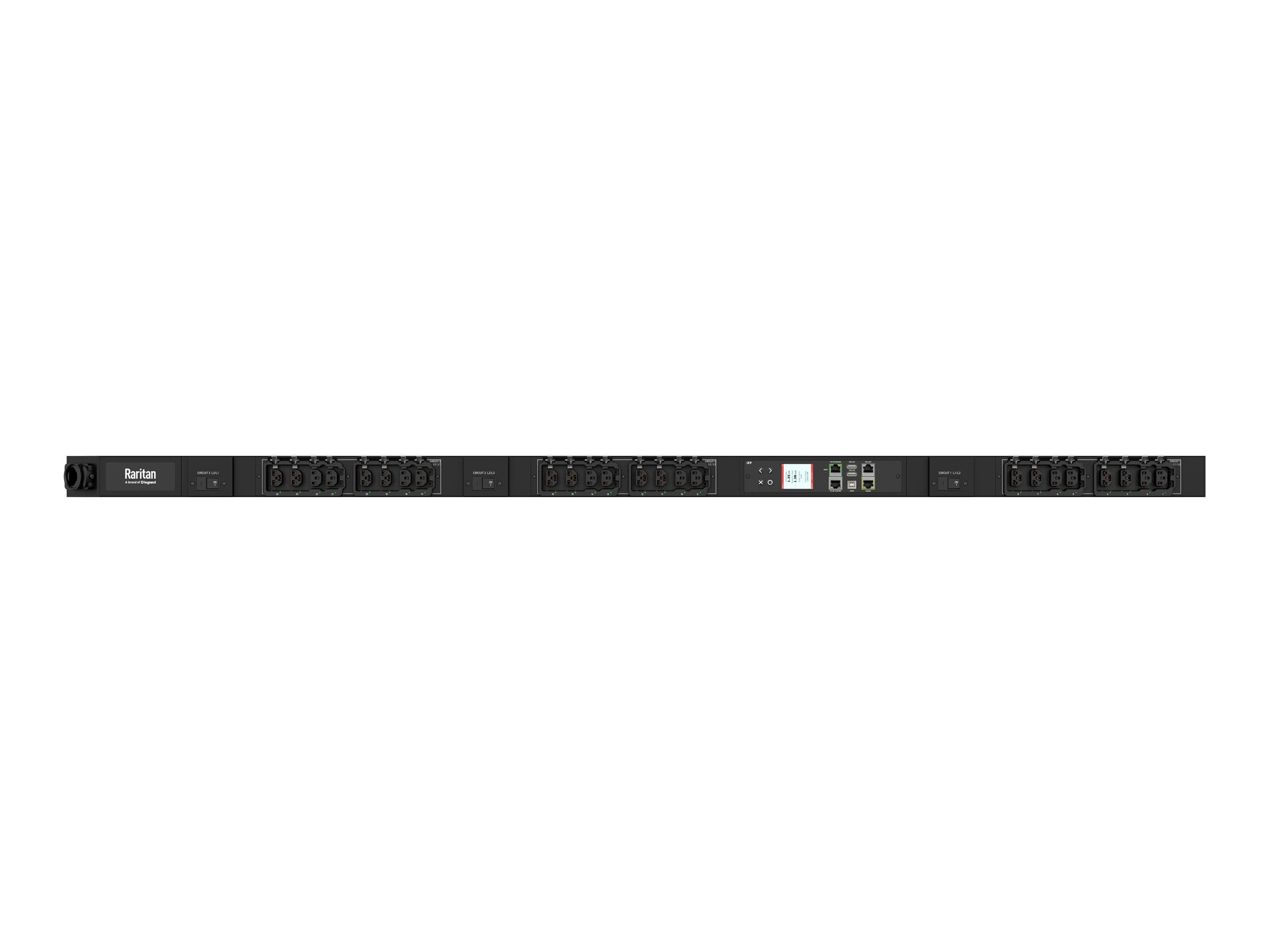 Raritan PX4-1548-E7 - Power distribution strip (rack-mountable) - AC 208 V - 8600 VA - 3-phase delta - Ethernet 10/100/1000 -