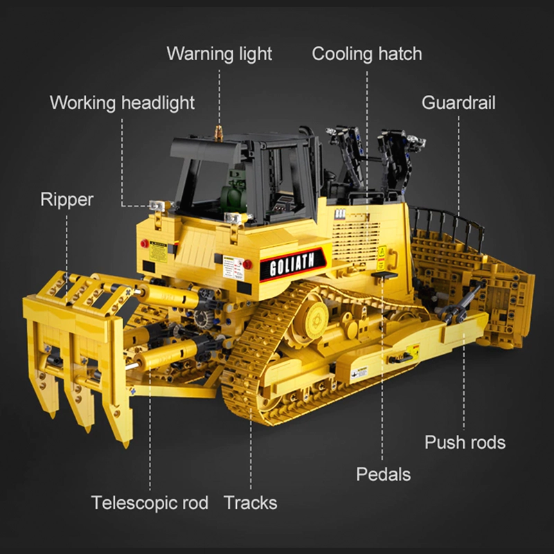 Remote Controlled Goliath Bulldozer 2825pcs