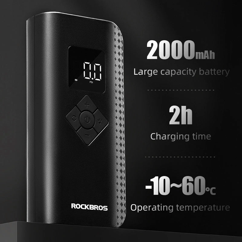 ROCKBROS A13 Mini Electric Air Bike Tire Pump 150PSl 2000mAh