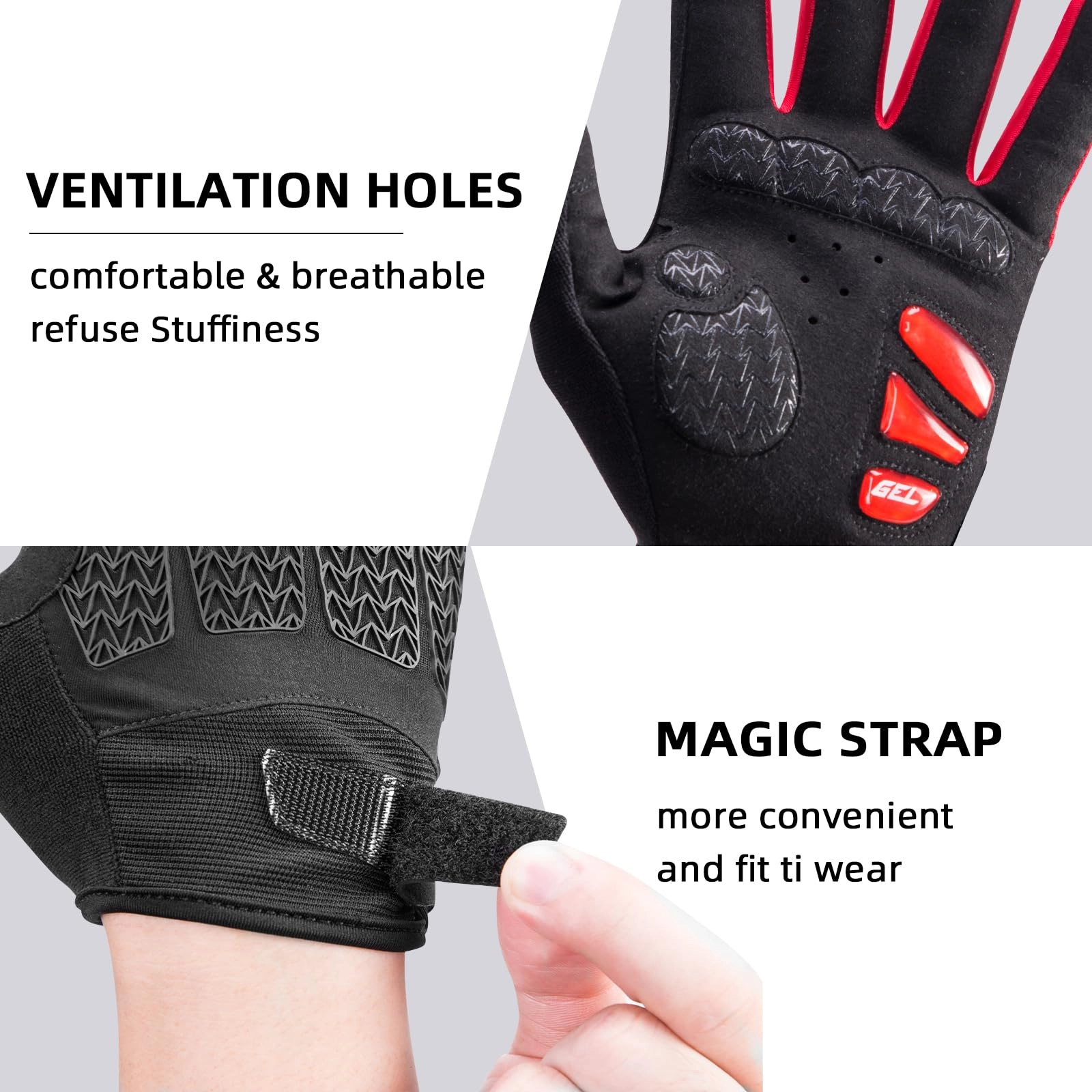 ROCKBROS Winter Cycling Windproof Anti-Slip Thermal Bike Gloves for Cycling,Biking,Running