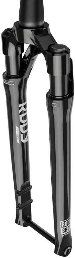 RockShox RUDY Ultimate XPLR Race Day Suspension Fork - 700c, 30 mm, 12 x 100, 45 mm Offset, Gloss Black, A1