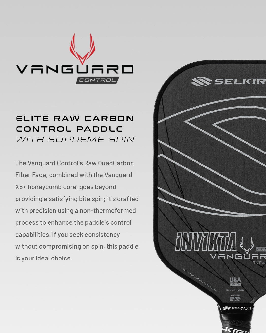 Selkirk Vanguard Control - Invikta Midweight