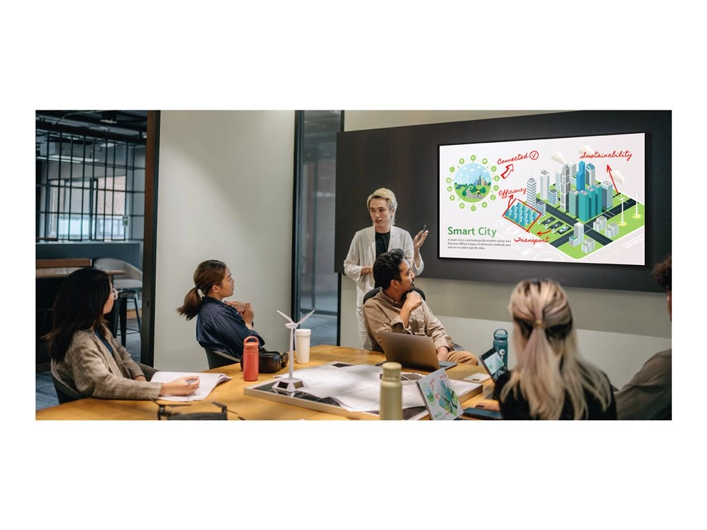 Sharp AQUOS BOARD 4W-B55FT5U - 55 Diagonal Class (54.6" viewable) - 4W-B series LED-backlit LCD display - education / business