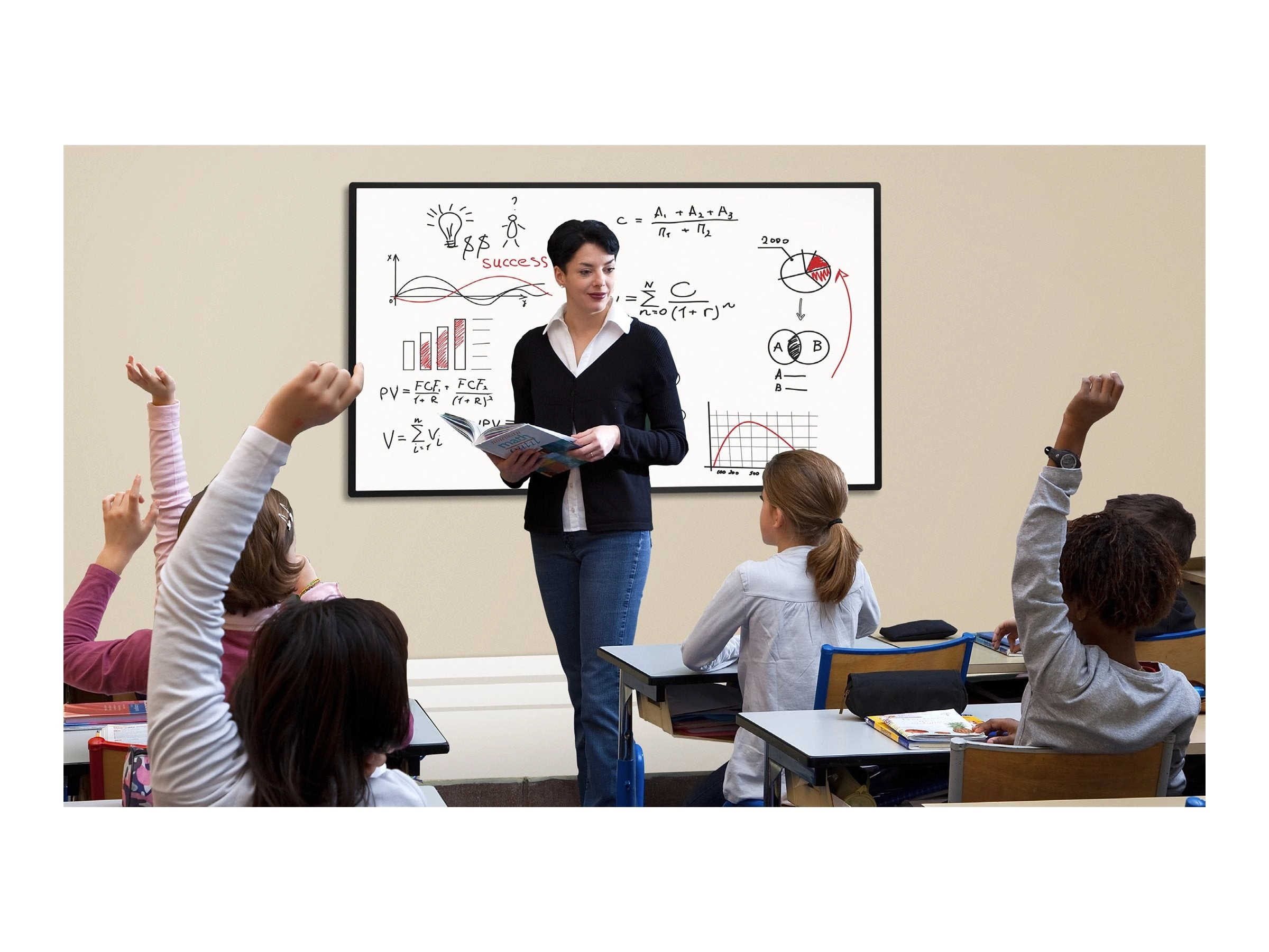 Sharp AQUOS BOARD 4W-B55FT5U - 55 Diagonal Class (54.6" viewable) - 4W-B series LED-backlit LCD display - education / business