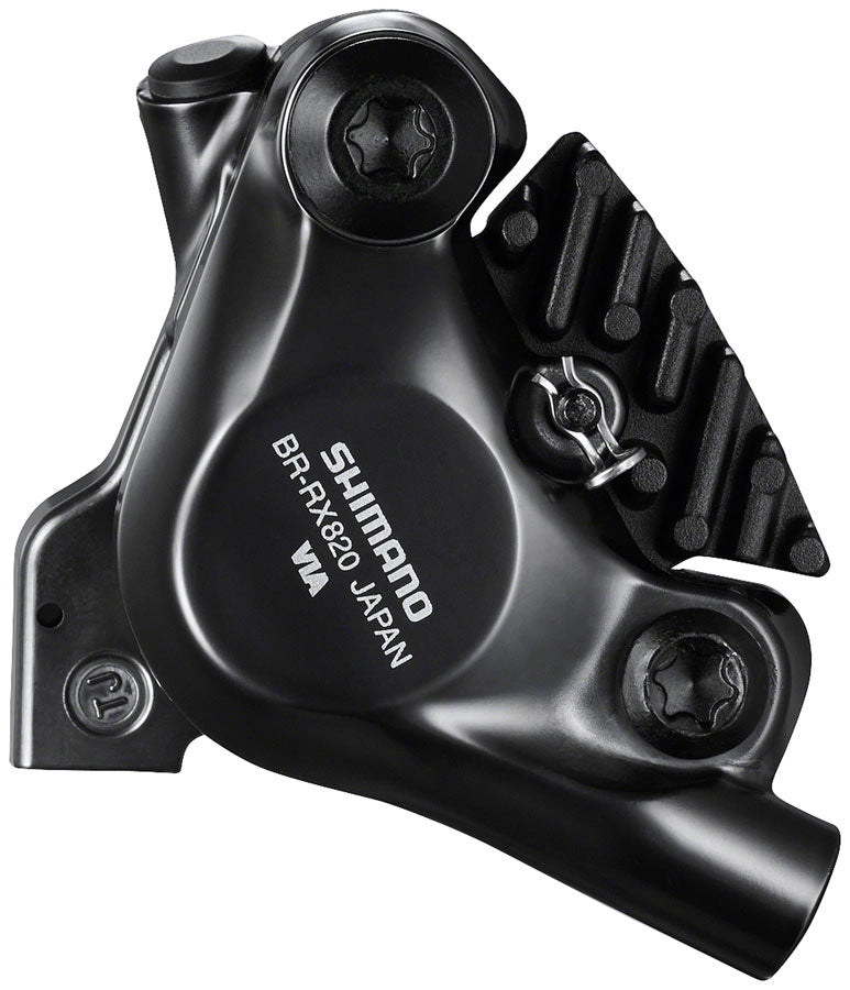 Shimano GRX BR-RX820 Hydraulic Disc Brake Caliper - Front, Flat-Mount, W/Bracket for 140/160mm Rotor (Assembled for 160mm)