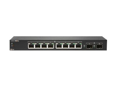 SonicWall Switch SWS12-8 - Switch - managed - 8 x 10/100/1000   2 x Gigabit SFP - desktop - NFR, demo 02-SSC-4862