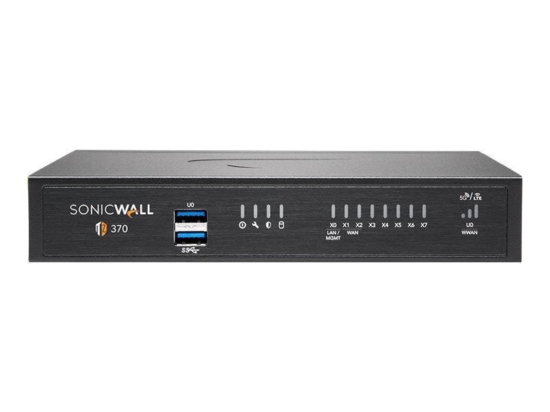 SonicWall TZ Series (Gen 7) TZ370 - Security appliance - with 3 years Essential Protection Service Suite and Cloud Secure Edge 03-SSC-3005