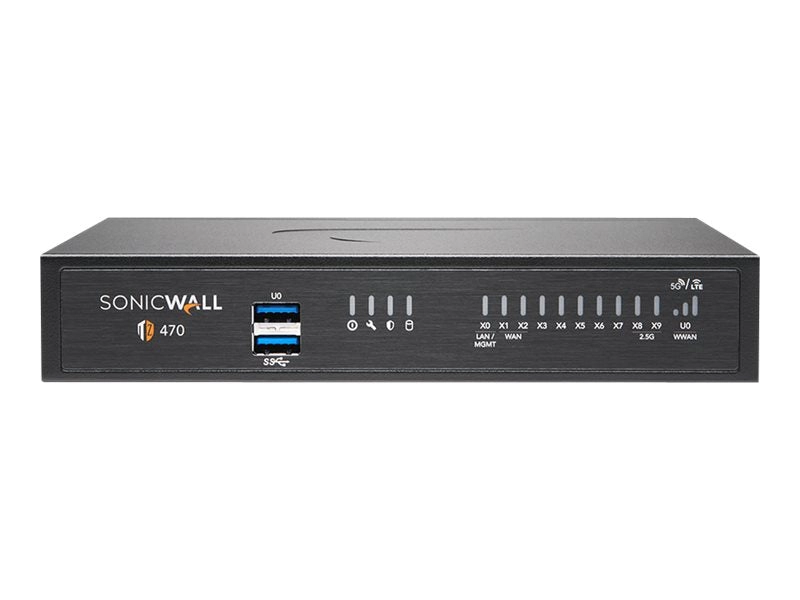 SonicWall TZ Series (Gen 7) TZ470 - Security appliance - with 3 years Essential Protection Service Suite and Cloud Secure Edge 03-SSC-3012