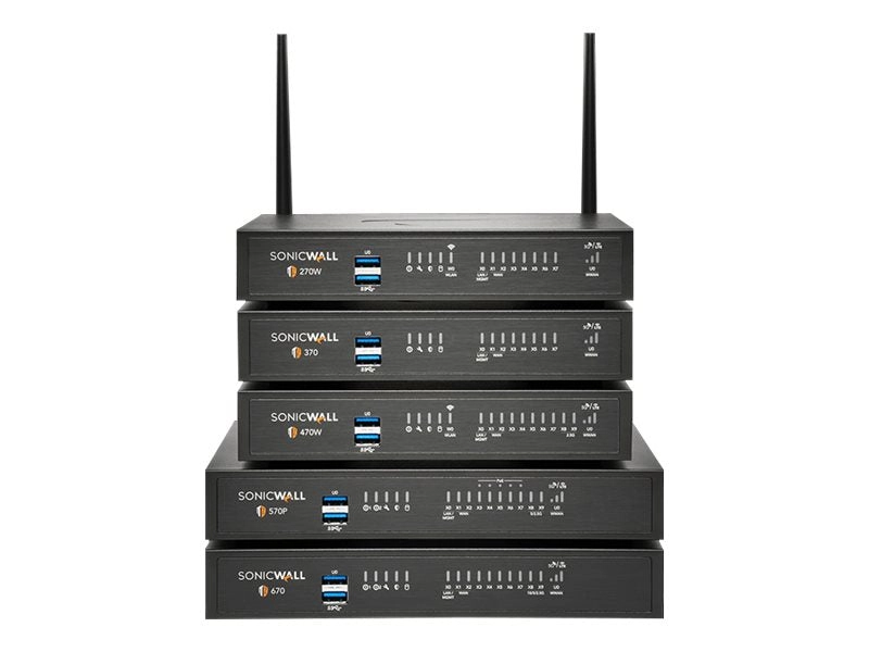 SonicWall TZ270W - Essential Edition - security appliance - with 3 years TotalSecure - 1GbE - Wi-Fi 5 - 2.4 GHz, 5 GHz - desktop 02-SSC-6849