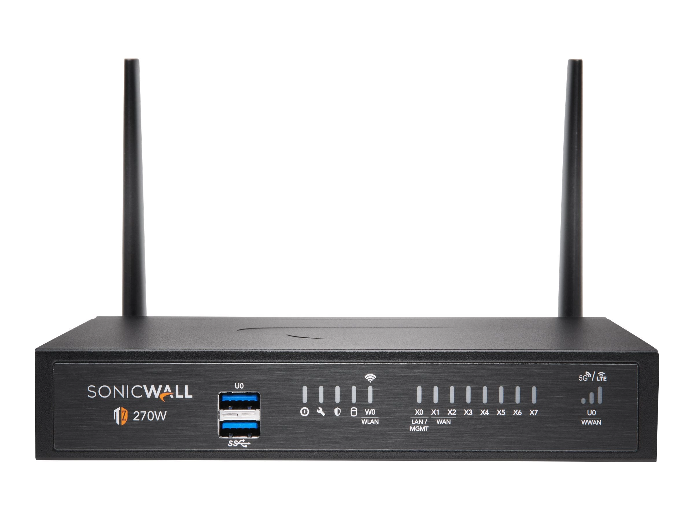 SonicWall TZ270W - Threat Edition - security appliance - 1GbE - Wi-Fi 5 - 2.4 GHz, 5 GHz - SonicWALL Secure Upgrade Plus Program 02-SSC-7325