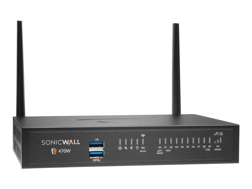 SonicWall TZ470W - Advanced Edition - security appliance - 1GbE, 2.5GbE - Wi-Fi 5 - 2.4 GHz, 5 GHz - SonicWALL Secure Upgrade 02-SSC-6815