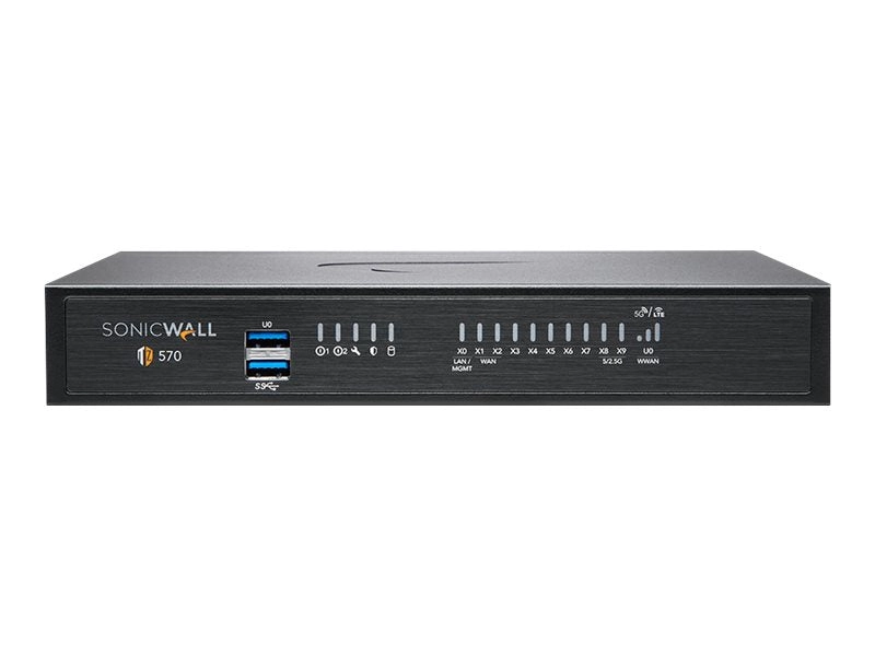 SonicWall TZ570P - TotalSecure Essential Edition - security appliance - 3 years Essential Protection Services Suite - 1GbE, 5GbE 02-SSC-5652