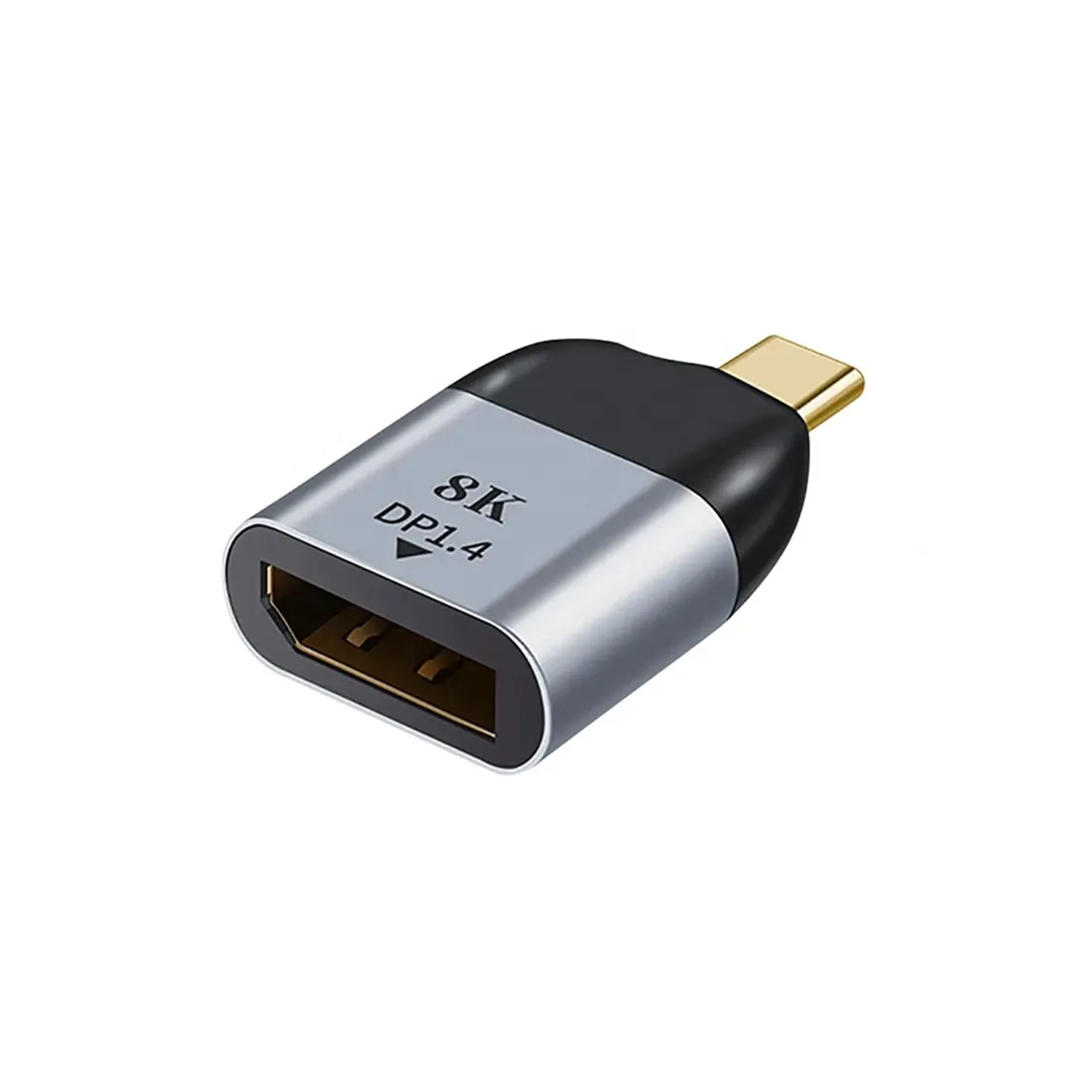 Strauss & Wagner Dover DisplayPort 8K to USB-C Male Push on Adapter