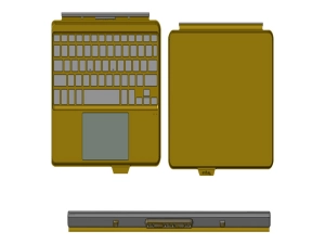 Targus GP-JKT636TGB - Keyboard - black - for Galaxy Tab Active4 Pro GP-JKT636TGBBW
