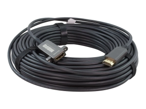 TechLogix MOFO PT Series - HDMI cable - HDMI male to HDMI female - 26 ft - hybrid copper/fiber optic - black - 4K60Hz support, MOFO-HD20PT-08