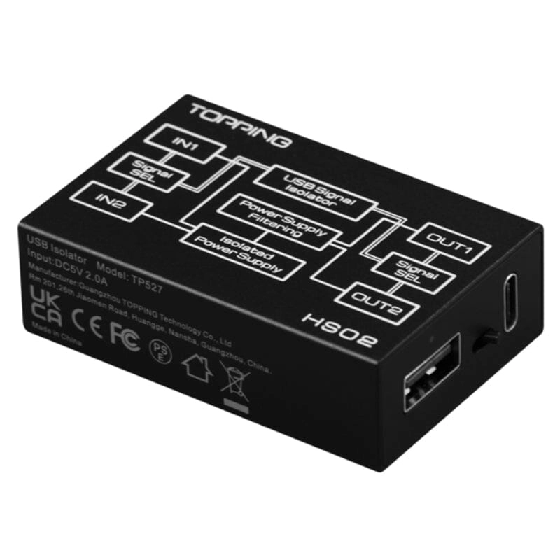 TOPPING HS02 USB2.0 High Performance High Compatibility Low Latency Audio Isolator