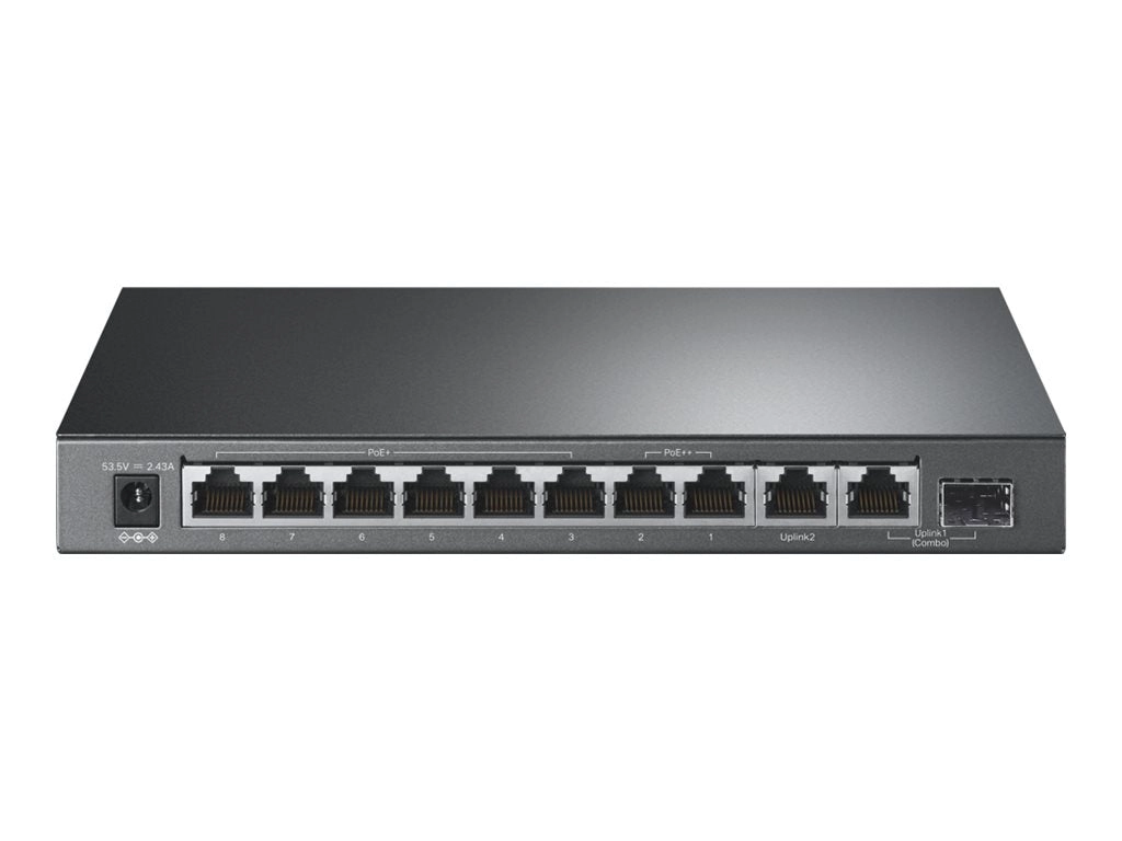 TP-Link TL-SG1210PP V1 - Switch - unmanaged - 2 x 10/100/1000 (PoE  )   6 x 10/100/1000 (PoE )   1 x combo Gigabit SFP/RJ-45