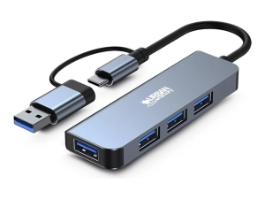 Urban Factory Minee - Hub - USB-A/C - 4 x SuperSpeed USB 3.0 - desktop MHC35UF