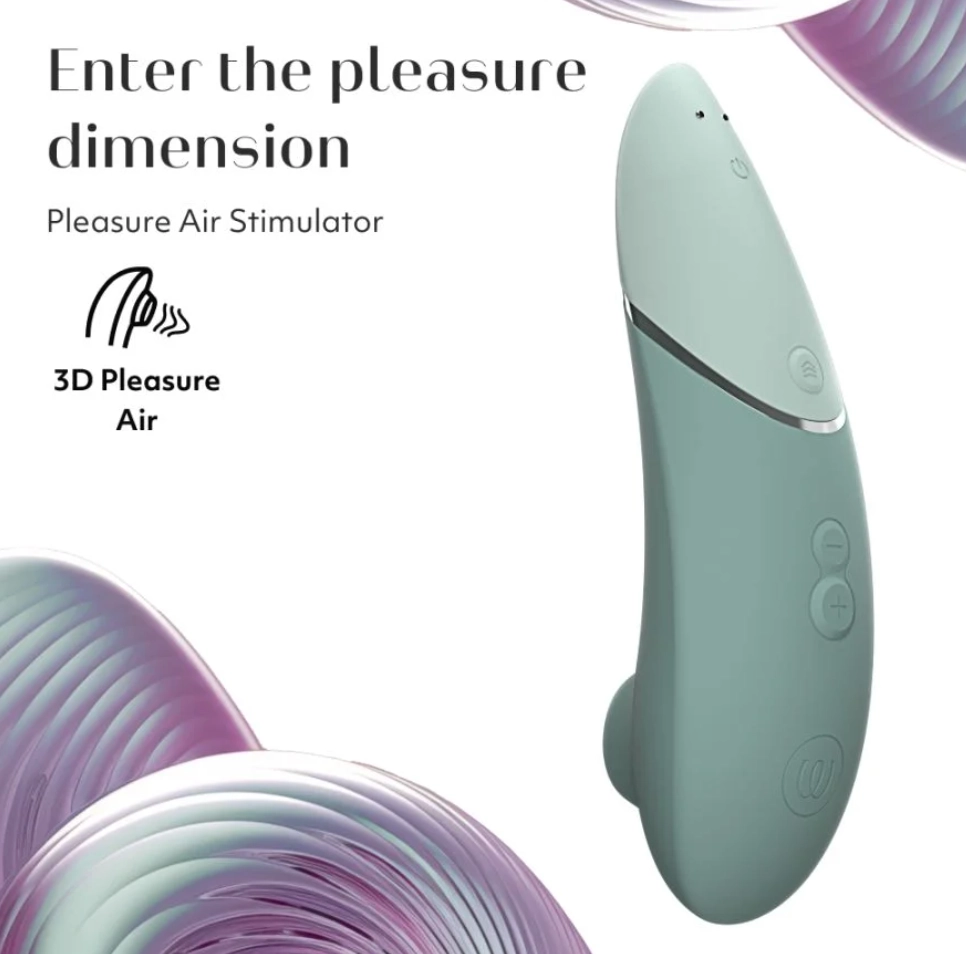 WOMANIZER NEXT CLITORAL 3D PLEASURE AIR STIMULATOR - SAGE