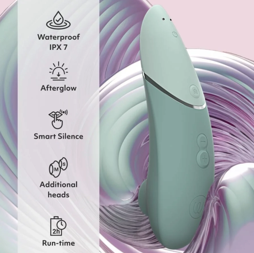 WOMANIZER NEXT CLITORAL 3D PLEASURE AIR STIMULATOR - SAGE