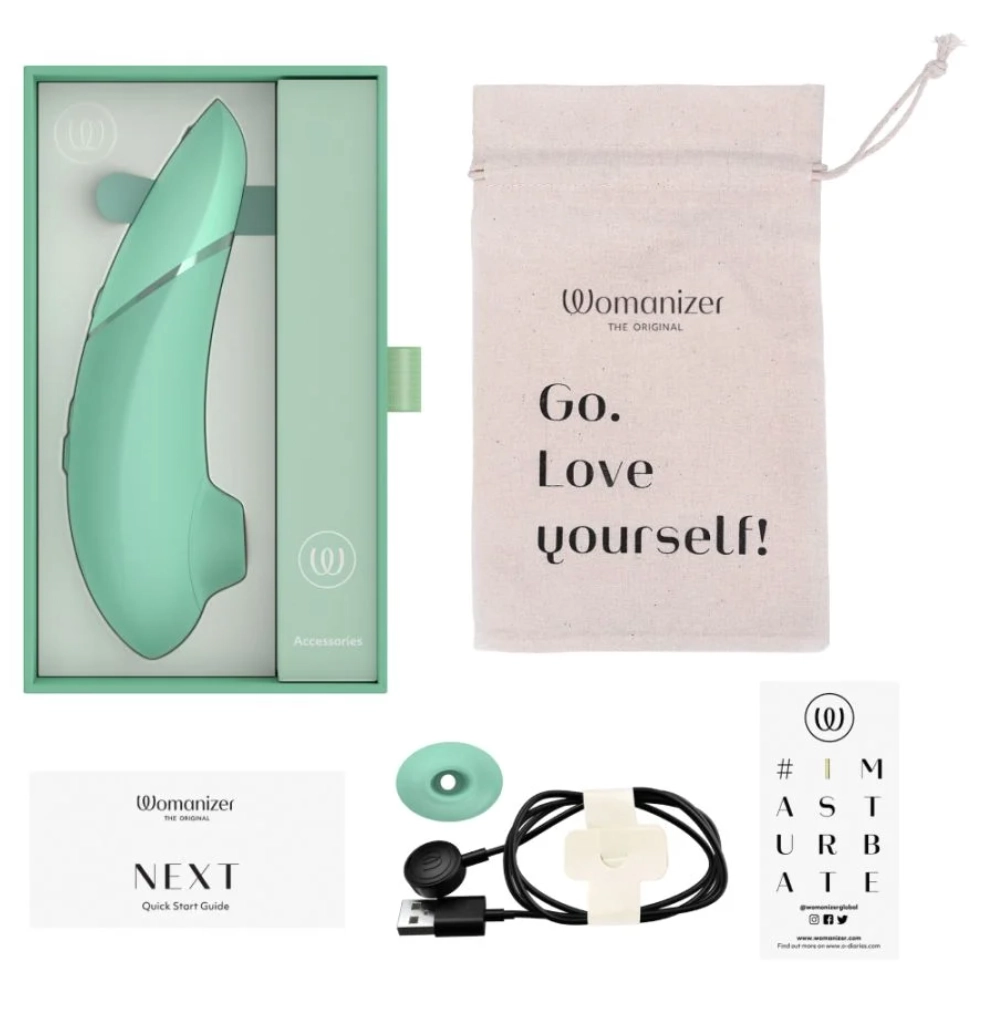 WOMANIZER NEXT CLITORAL 3D PLEASURE AIR STIMULATOR - SAGE