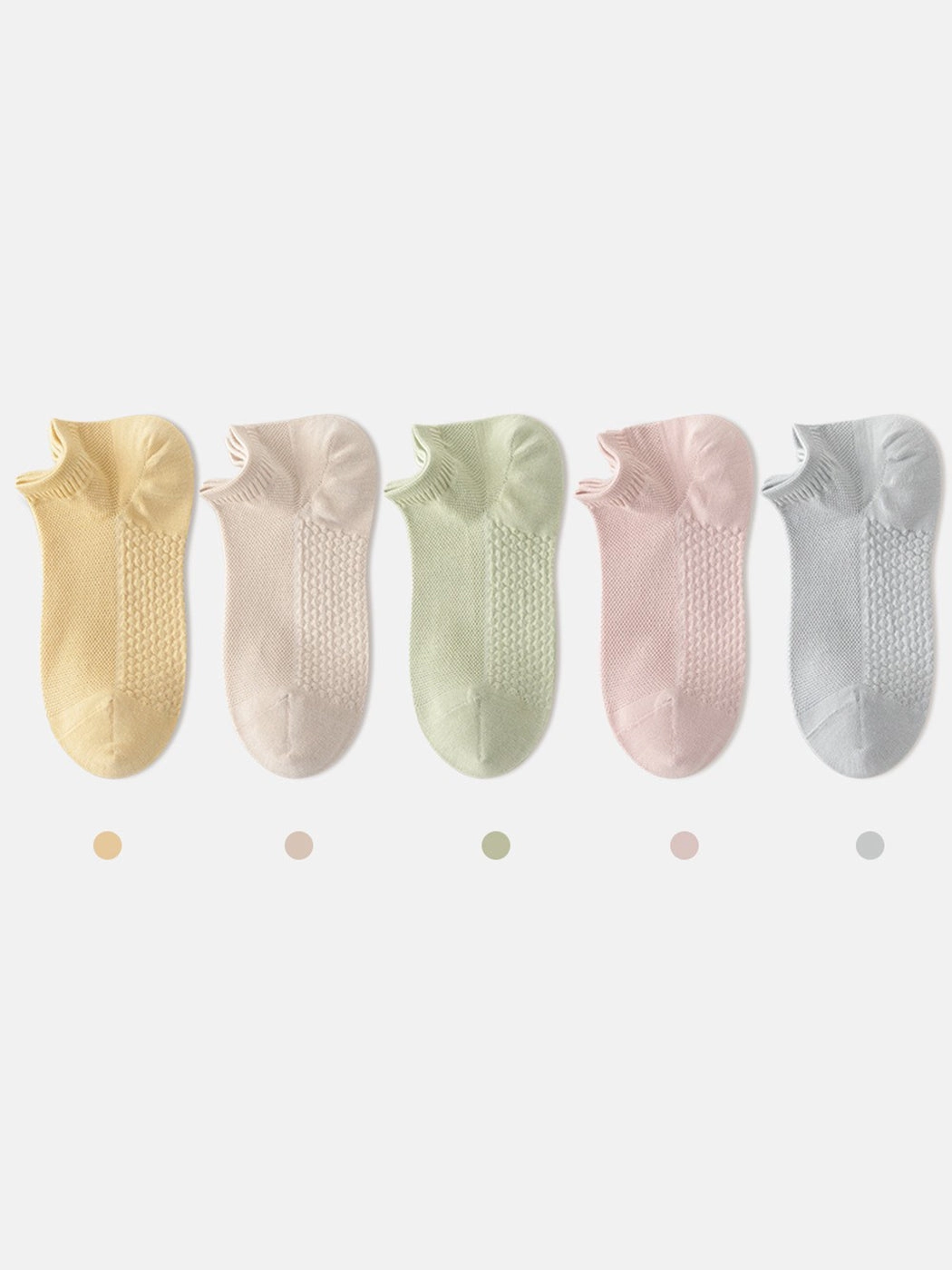 Women's Thin Cotton Mesh Breathable Ankle Socks